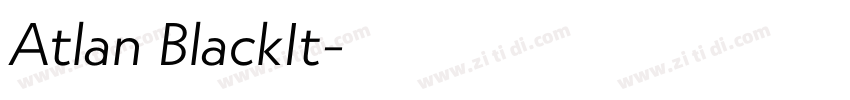 Atlan BlackIt字体转换 Atlan BlackIt字体转换